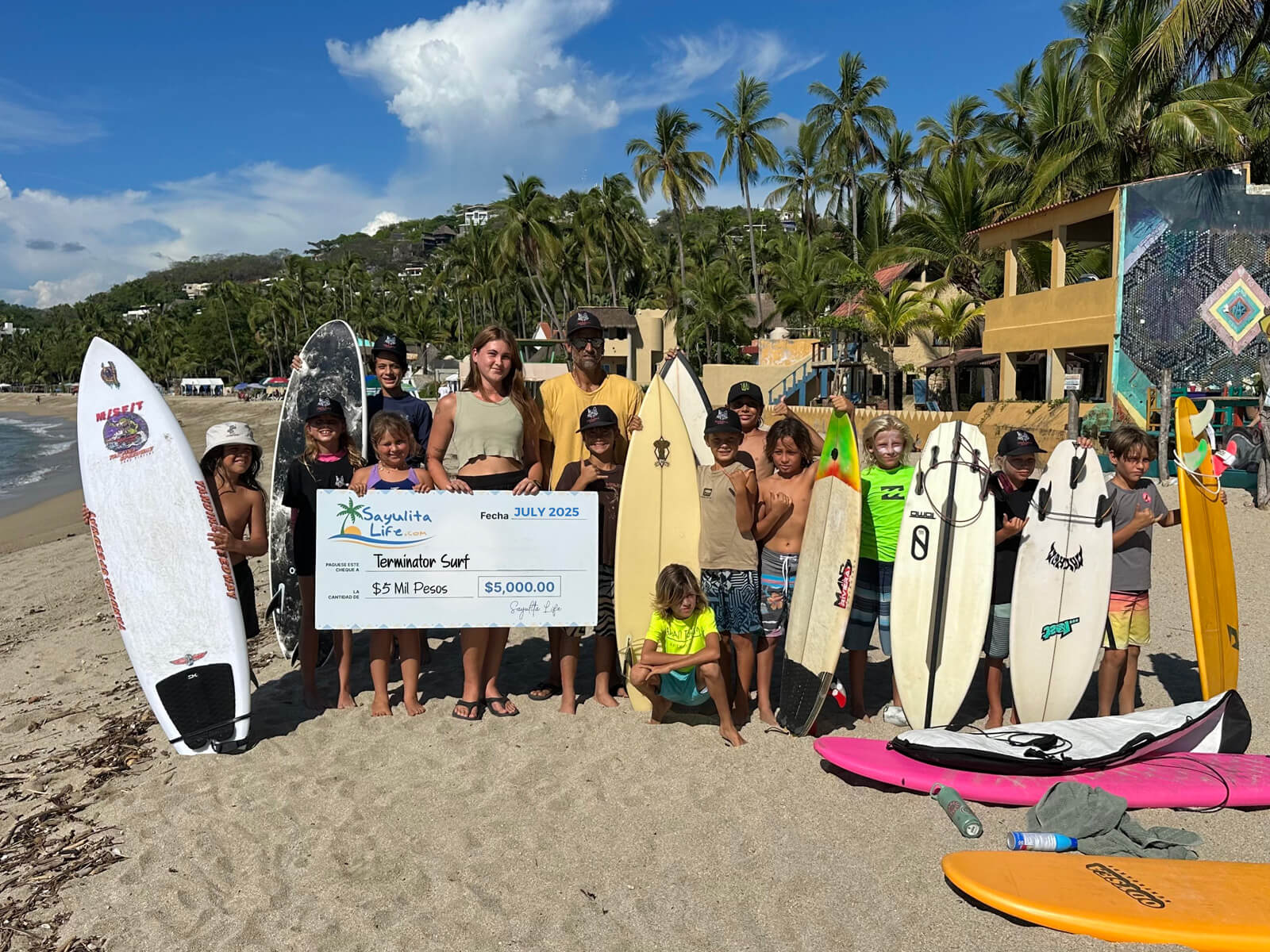 Sayulita Life’s July $5,000 Donation Goes to Terminator Surf
